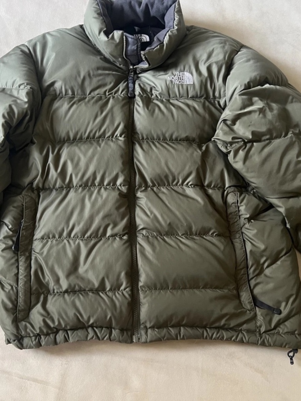The North Face Womens Jacket Green Down Full Puffer Zip